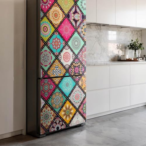Sticker pour frigo 70x190 cm masquant rayures et défauts