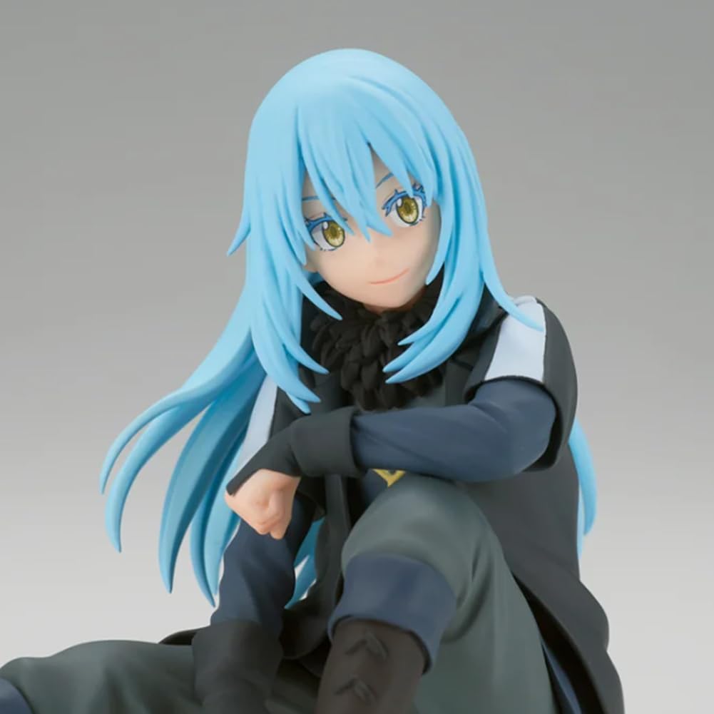 DEXSHUN Rimuru figurka anime Rimuru siedząca, model statuetka z wymiennymi akcesoriami, dekoracja, PCW, ornamenty, prezent 10 cm