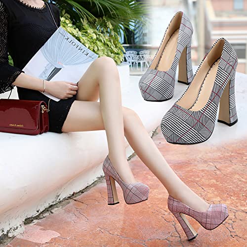 Chaussures Rond Talons Femmes Escarpins Décontractés Chic