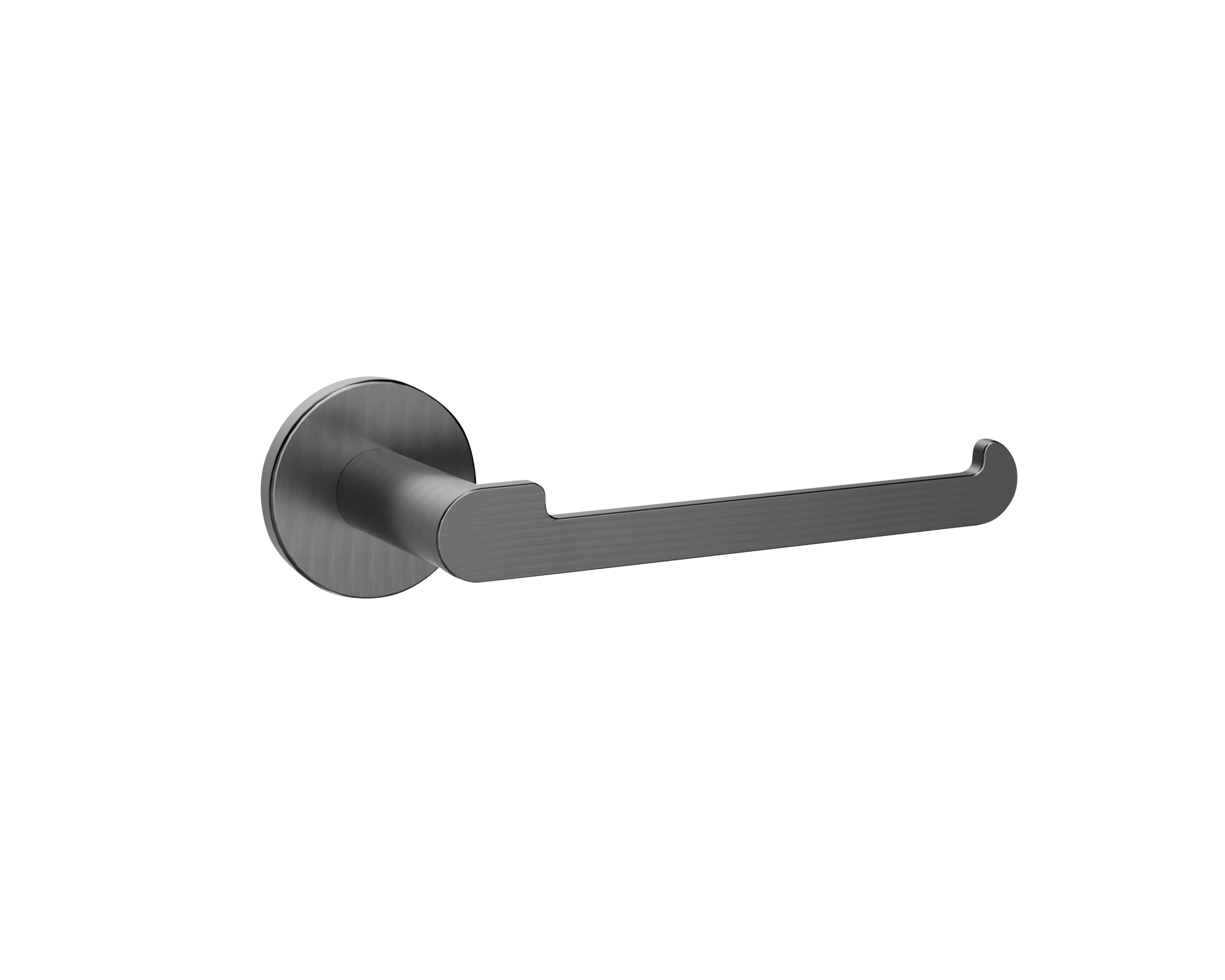 IMEX - Portarotolo Adesivo Carta Igienica Nero | Portarotolo Bagno Senza Forare in Acciaio Inox S.304 | Resistente a Umidità e Corrosione | Doppio Sistema di Fissaggio (Avvitato o Incollato)