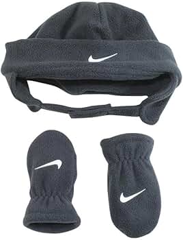 Amazon.com: Nike Baby Fleece Chin Strap Trapper Hat and Mittens 2
