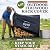 Oyza - Firewood Rack Cover, Heavy Duty 600D Oxford, Waterproof Outdoor Cover for Wood, with Tie Downs, Velcro, Handles, and Ventilation (4 FT)