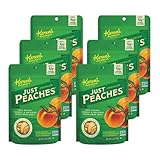 Karen's Naturals Just Peaches, 1.2 Ounce Pouch (Pack of 6) (Packaging May Vary) All Natural Freeze-Dried Fruits & Vegetables, No Additives or Preservatives, Non-GMO