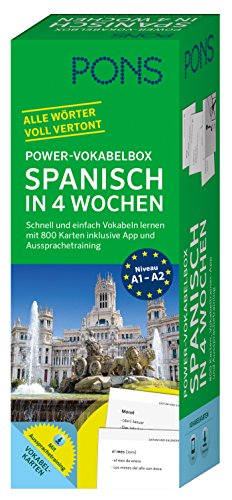 PONS Power-Vokabelbox Spanisch - Schnell und einfach Vokabeln lernen mit 800 Karten inklusive App un PONS Power-Vokabelbox Spanisch - Schnell und einfach Vokabeln lernen mit 800 Karten inklusive App un