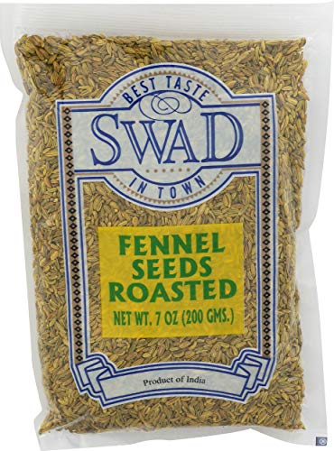 Great Bazaar Swad Roast Fennel Seeds, 7 Ounce