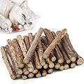 Cat Catnip Sticks, Cat Chew Sticks, Cat Catnip toys,Matatabi Silvervine Chew Sticks, Cat Dental Chews for Cat Teeth Cleaning, Cat Toys for Indoor Cats