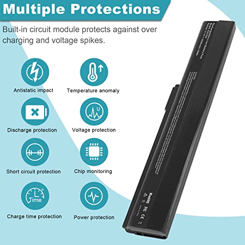 Image of A32-K52 Laptop Battery for ASUS A52F A52J K52F X52N X52J X52F K52D K52J X5IJ K52 K52D K52DE K52DE-EX064V K52F-B1 K52F-BBR5 K52F-BBR9 K52f-c1 K52F-C2B K52FK52F-A1 K52f-SX051V K52N-EX035V K52Xi