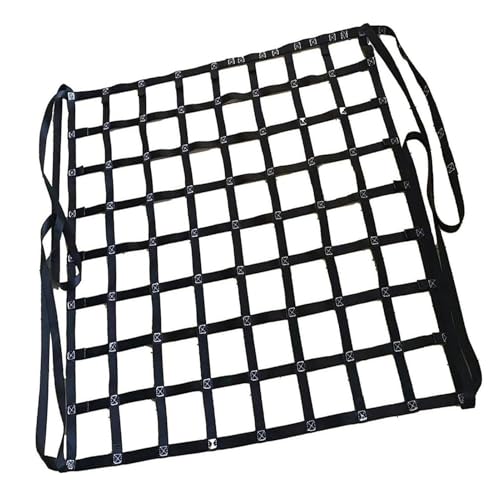 Redes de elevación de poliéster - Capacidad de Carga: 0,3-3,5 T. Malla Cuadrada Resistente al desgarro. Correas de Seguridad para Camiones, remolques y Cargas(1.5 X 1.5M/Mesh 10cm/Load 2.5t)