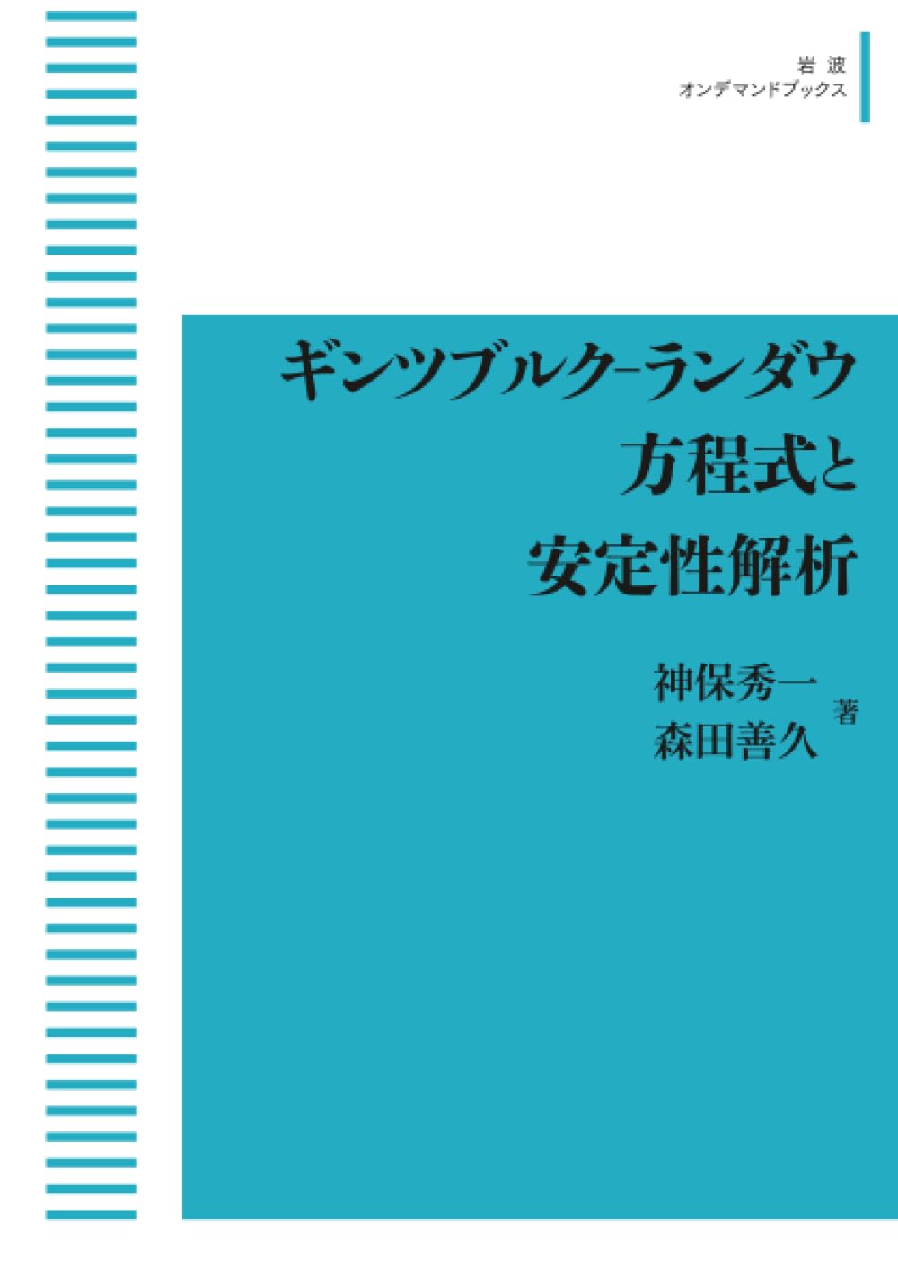 Amazon.co.jp: ギンツブルク–ランダウ方程式と安定性解析 (岩波オン