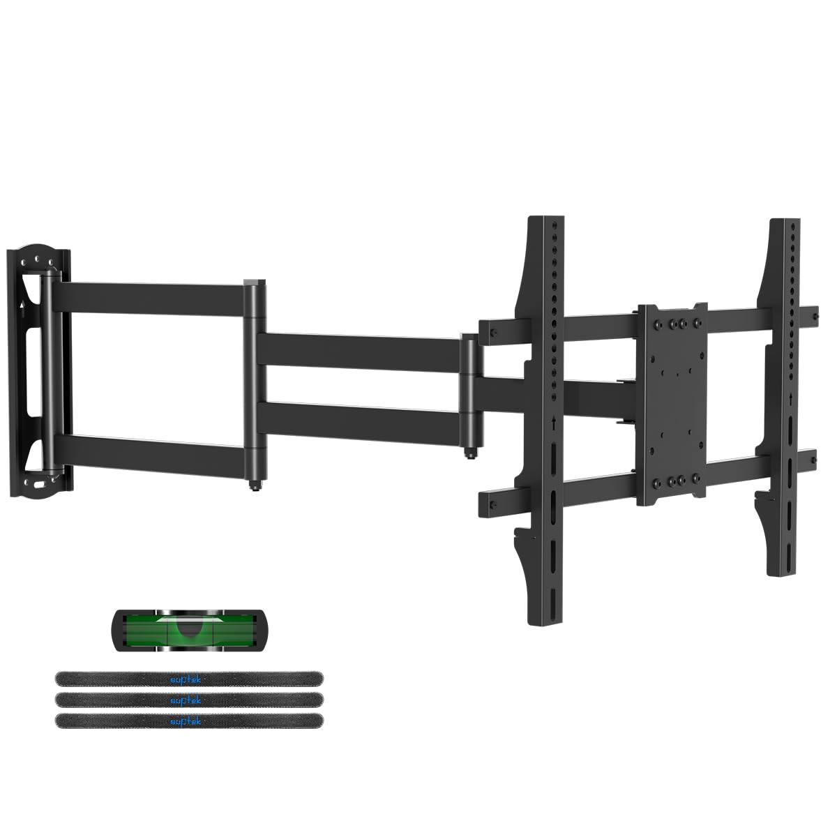 suptek Soporte TV de Pared con Brazo Largo de 101cm: Soporte Monobrazo para Esquina, 32-75 Pulgadas, Giro de 90° e Inclinación, VESA 600x400, Carga 40kg, MA1075L