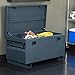 TRINITY Reinforced Steel Job Site Storage Box for Construction, Garages, Power Tools, Powder Coated Finish, 36 Inches, Gray