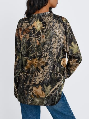 Image of Trendy Queen Womens Oversized Long Sleeve Shirts Fall Tops 2026 Basic Tees