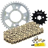 NICHE Drive Sprocket Chain Combo for Honda Grom 125 Front 15 Rear 38 Tooth 420 X-Ring 108 Links