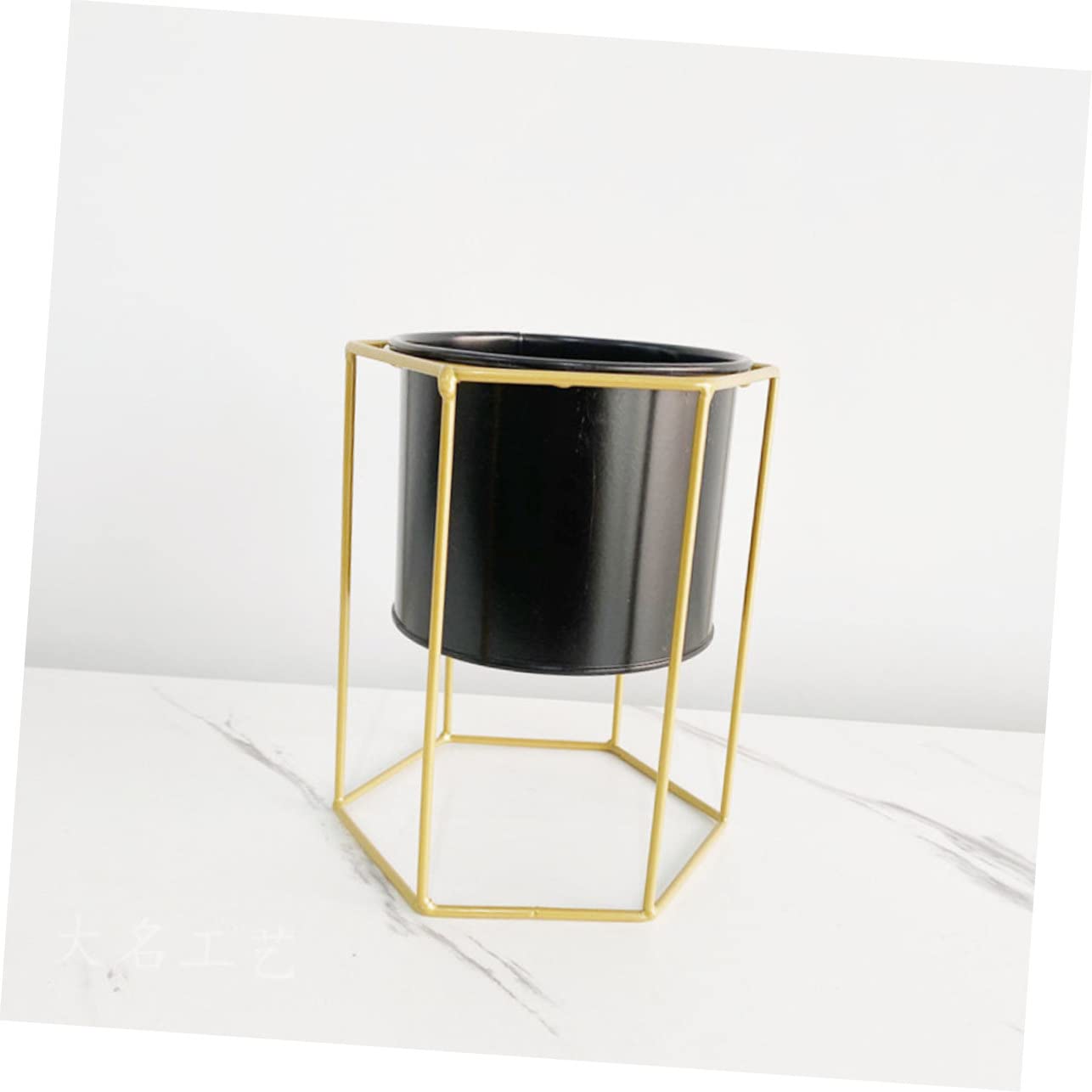 blumenstand3st Blumentopf Aus Eisen Mit Ständer Balkon Blumentopf Chinesische Sukkulentöpfe Indoor-pflanzgefäße Metallpflanzen Stehen Süße Pflanzentöpfe Outdoor-töpfe Draussen Metallfass