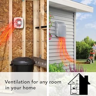 Broan-NuTone 509 Through-the-Wall Ventilation Fan White Cover, 200 CFM, 8.5 Sones, 8"