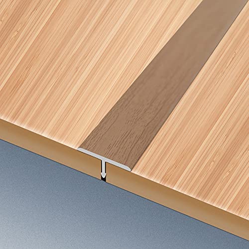 T-Form-Übergangsstreifen, 100 cm Länge, Bodentür-Reduzierstreifen, Aluminium, Metallische...
