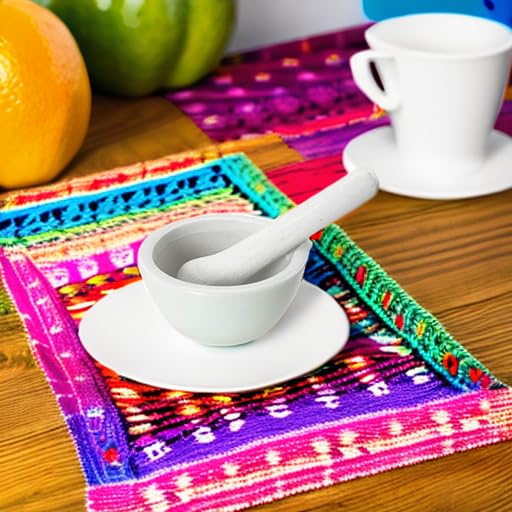 Mini Porcelain Mortar and Pestle 60ml Mixing Grinding Bowl - Stable Heavy Tripod Base on Countertop
