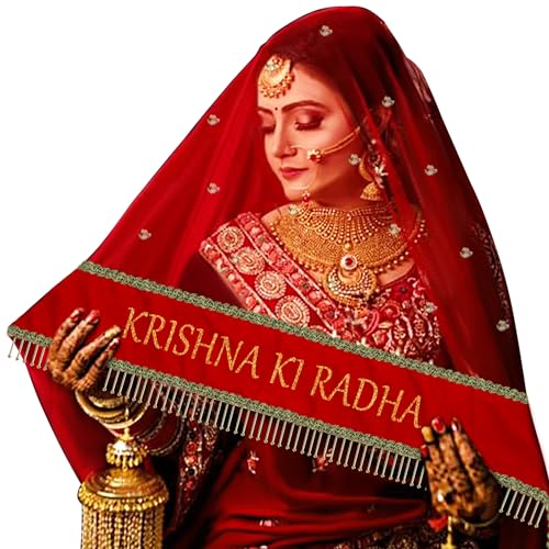 KAEVION Indian Women Designer Embroidered Net Dupatta for Bridal ...