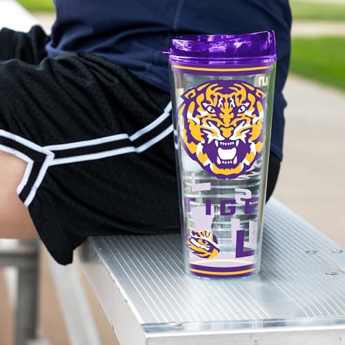 Image of Rico Industries NCAA College Double Wall Mayhem 16oz Or 20oz Tritan Tumbler W Lid
