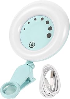 ULDIGI 1pc Lighting for Ring LED Video Light Fill-in and Fill Brightness with Lights Streaming Phone- On Clip Adjustable Circle Live Portable Modes Phone Color Laptop Photography Ring Lights