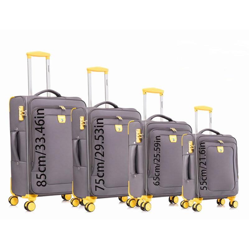 Luggage Sets 4 Piece Softside, large space size suitable for school and business travel,luggage sets(20/24/28/32 inch)4