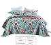 Qucover Cubrecama Pique Cama 150 Verano,Colcha Acolchada Patchwork 100% algodón,Juego de Colcha...