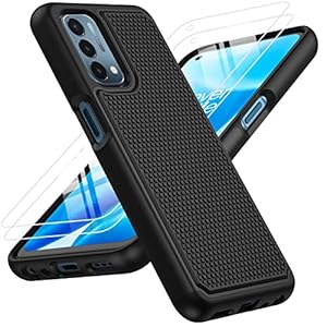 JXVM for OnePlus Nord N200 5G Case: Dual Layer Protective Heavy Duty Cell Phone Cover Shockproof Rugged with Non Slip Textured Back – Military Protection Bumper – 6.49inch (Black Black)