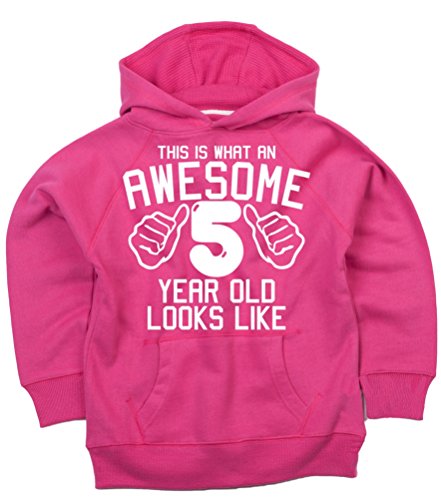Sweat anniversaire 5 ans fille idée cadeau originale avec motif brillant