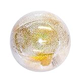 Coconut Outdoor Jumbo Glitter Beach Ball - Large 27 Inch Inflatable Beach Ball - Great for Summer Parties & Swim Events