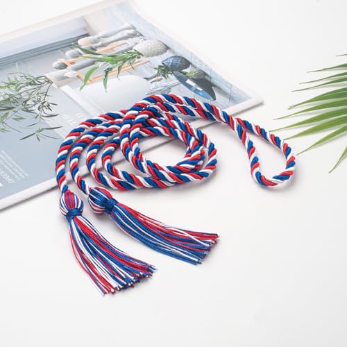 Image of ONUPGO Graduation Cord, Graduation Honor Cords Rayon Braided Tassel Cord for 2026, 68 inch Polyester Yarn Long Robe Honor Rope for Graduation Students, Bachelor Gown