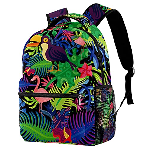 Sac à dos tropical toucan avec porte-bouteille pour enfants