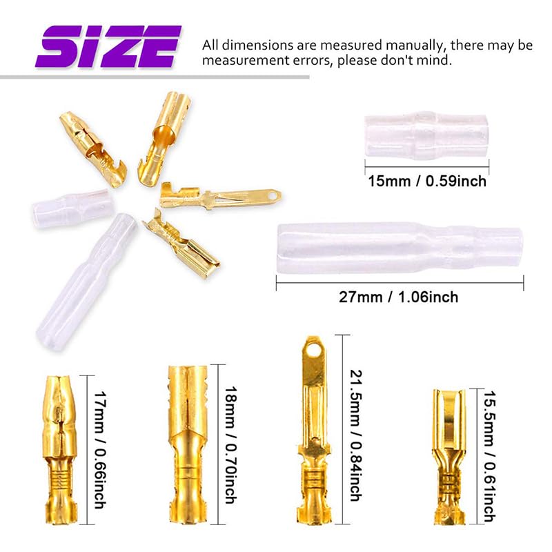 700 piezas de 2,8 mm, 2, 3, 4, 6, 9 pines, conector de cable eléctrico automotriz de 2,8 mm, kits de terminales de cable macho y hembra for motocicleta, bicicleta eléctrica y coche.