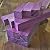 Cherokee Purple Heart Wood Turning Blanks 6pcs - 2 inch x 2 inch (24 inch)
