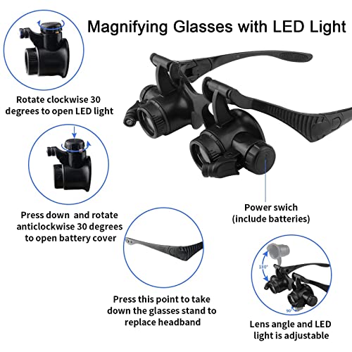 Lxiangn LX2.5-25 Magnifying Glasses With Led Light thumb #3