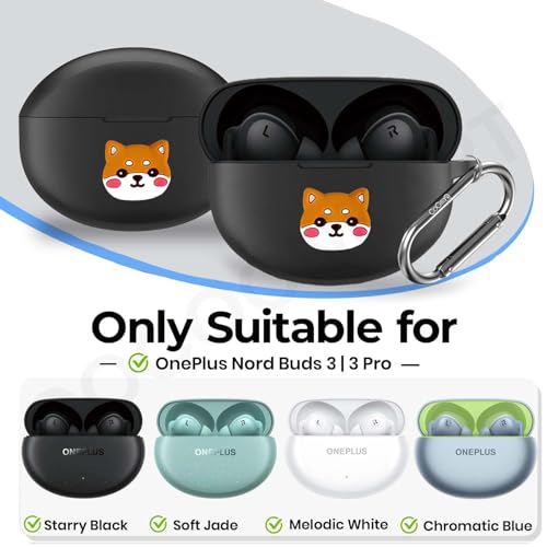 Image of Silicone Case Cover Compatible for OnePlus Nord Buds 3 | 3 Pro (Sticker Shiba)