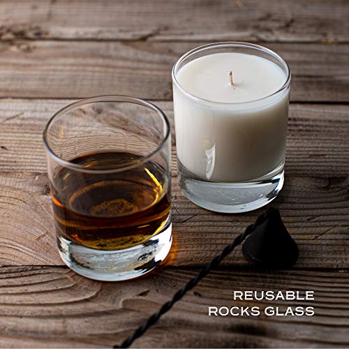 Wixology Cocktail Inspired Bourbon Soy Candle - Reusable Rocks Glass - Made In Kentucky - 7 Oz (Bourbon Ball) #TOP7