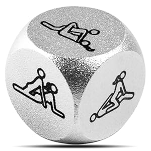 Gifts for Men Women Decider Dice, Funny Gifts for Him Her, 0.79in Metal Decision Dice with Gift Box, Birthday Gifts for Mom Anniversary Date Night Gift Idea for Couples