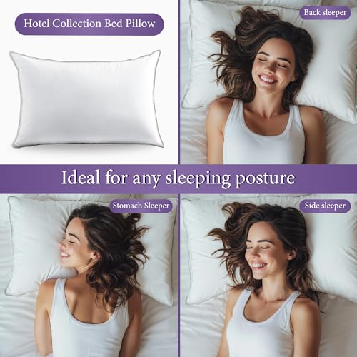 Goose Down Feather King Pillows Set of 2 - image 6