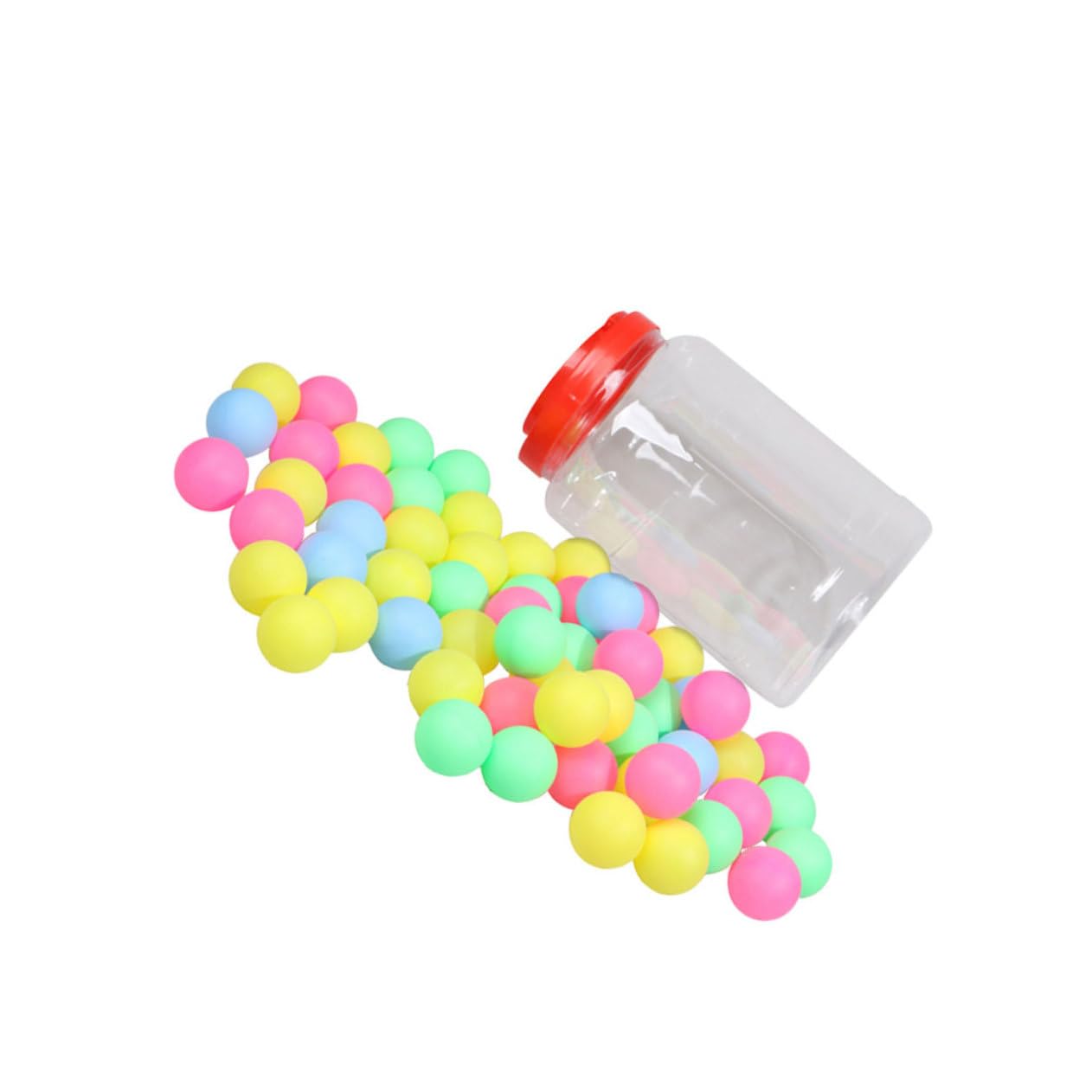 GOOHOCHY 40mm Seamless Table Tennis Balls Pong Balls for Entertainment and 100pcs Set Vibrant Colors