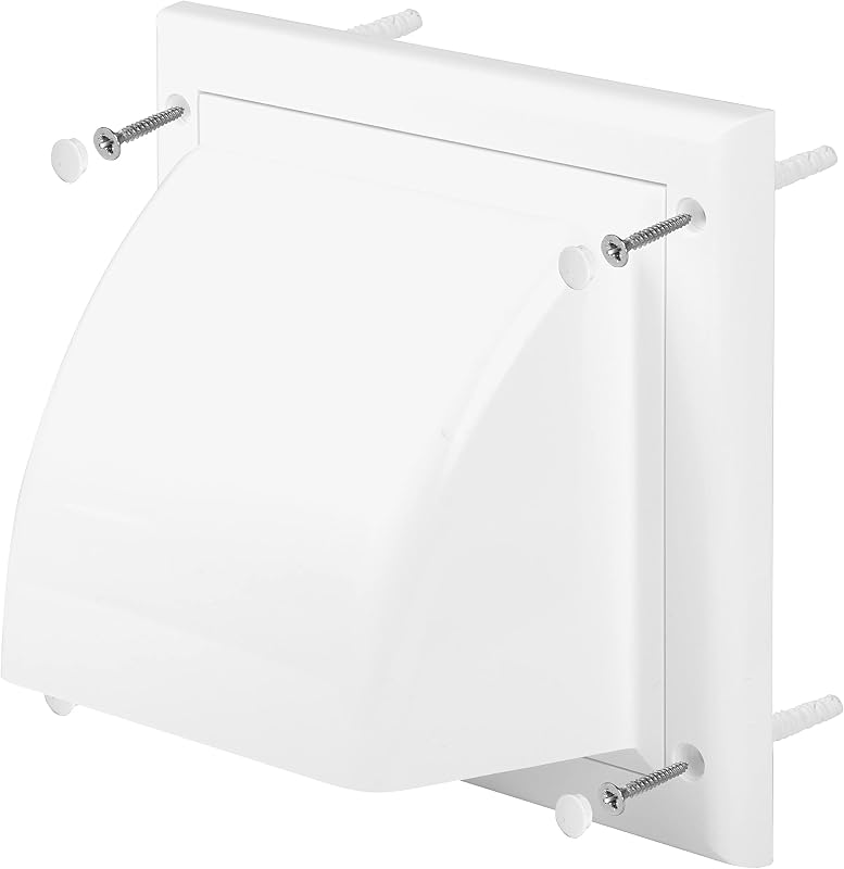 Awenta szellőzőrács visszacsapó szelep 100mm ABS fehér
