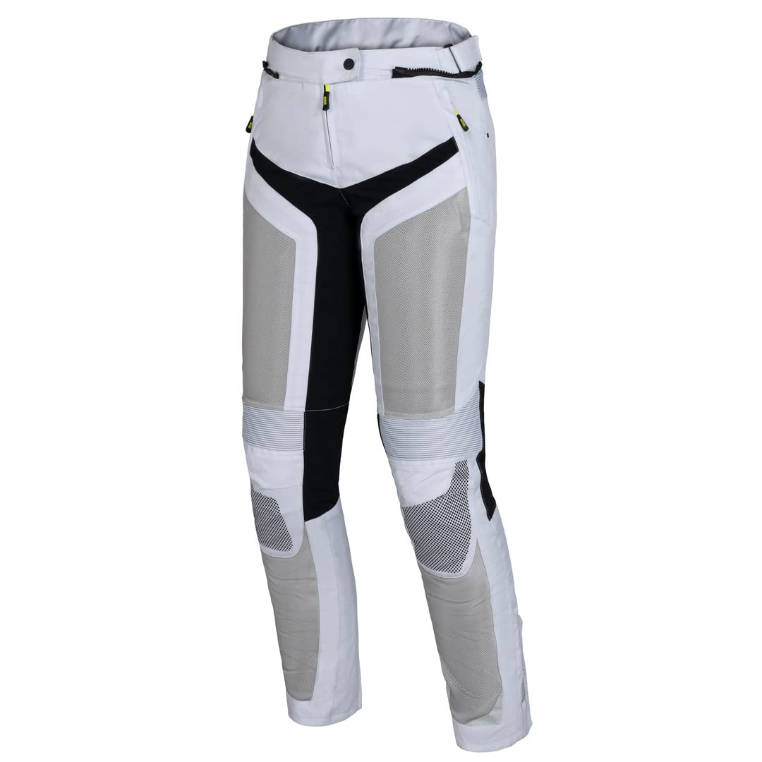 IXS Trigonis-Air Damskie spodnie motocyklowe tekstylne, jasnoszary/czarny, S