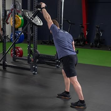 Titan Fitness Single Handle Fat Grip Landmine Press, 1.3 Dia. Smooth Grip, Fits Over Olympic Bar Sleeve & Secures with Threaded Stop Pin, Ideal for Rows, Overhead Presses, Upright Rows, Curls