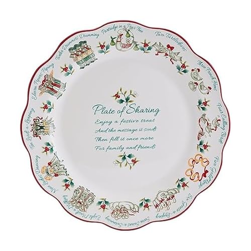 Pfaltzgraff Winterberry 12 Days Plate of Sharing 13 Inch