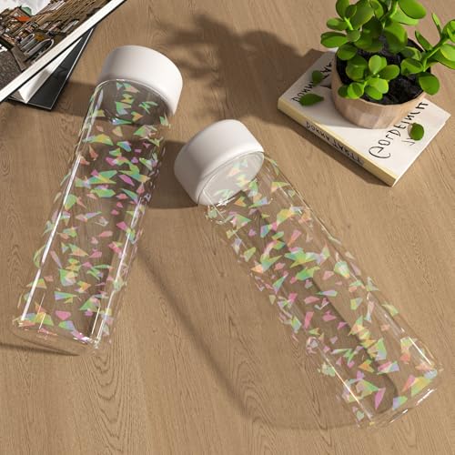 Papel de contacto transparente brillante con purpurina autoadhesivo e impermeable 7