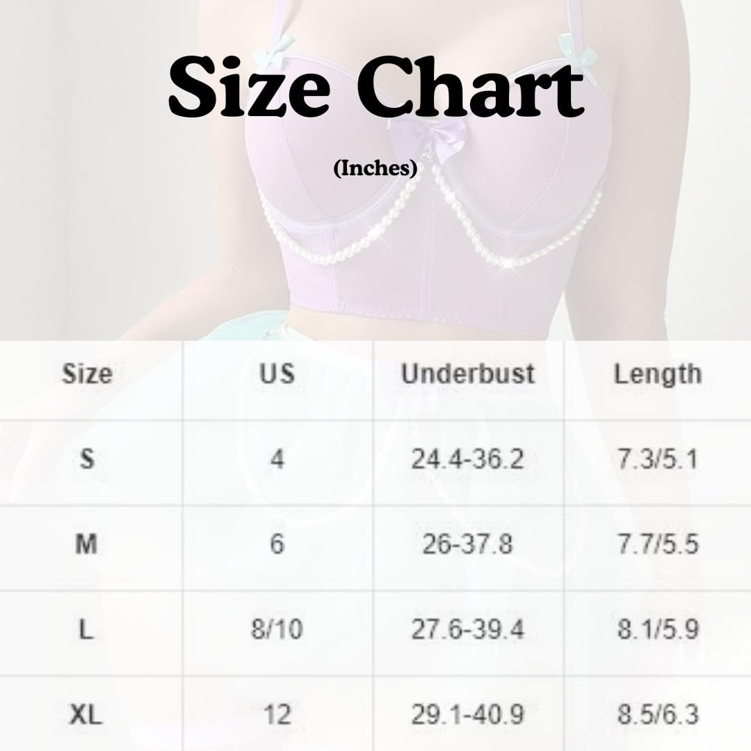 VENUS ALLURE Women's Sexy Princess Lingerie Set - Fairytale Cosplay Fantasy Mermaid Costume: Medium 2- Purple/Turquoise