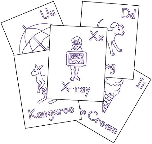 Therapro Raised Line Alphabet Coloring Sheets (104 Sheets)