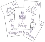 Therapro Raised Line Alphabet Coloring Sheets (26 Sheets)