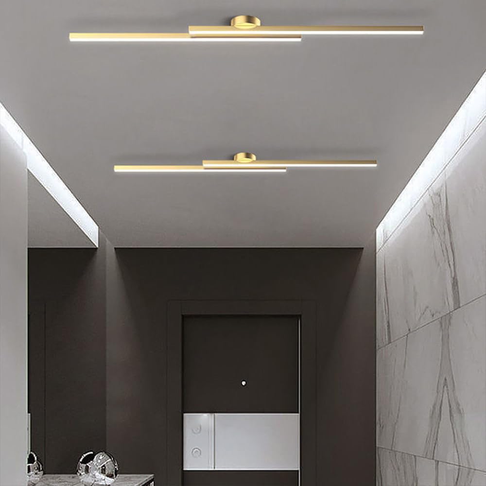 Liniowa lampa sufitowa LED, nowoczesna, do zabudowy, minimalistyczna, do korytarza, salonu, sypialni, kuchni/D4000K/120 cm