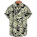 BALISOYI Camisas de Hombre Camisas de Manga Corta para Hombre Camisas de Talla Grande Camisas de Playa de Manga Corta para Hombre Camisas de Flores de Manga Corta de Color sólido Tops para Hombre