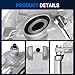 Autoround Front Disc Brake Caliper Assembly with Bracket fit for Toyota Corolla/Matrix, Pontiac Vibe 2003 2004 2005 2006 2007 2008 Both Driver Passenger Side, Replacement # 19B2698 19B2699